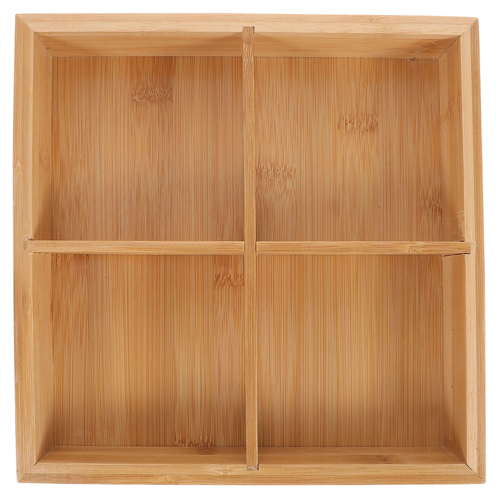 Bamboo Serving Tray with 6 Com - đánh giá và giá Wooden Serving Tray