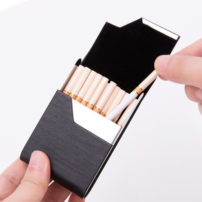 7 Slot Stainless Steel Cigaret - đánh giá và giá Leather Card Wallet