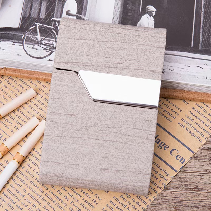 7 Slot Stainless Steel Cigaret - đánh giá và giá Leather Card Wallet