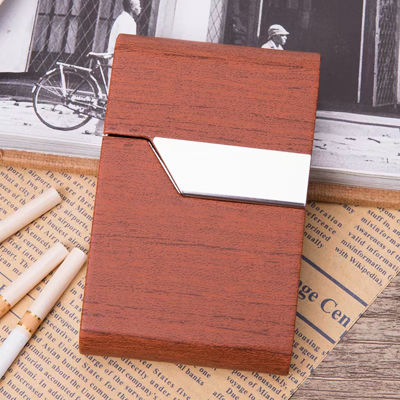 7 Slot Stainless Steel Cigaret - đánh giá và giá Leather Card Wallet