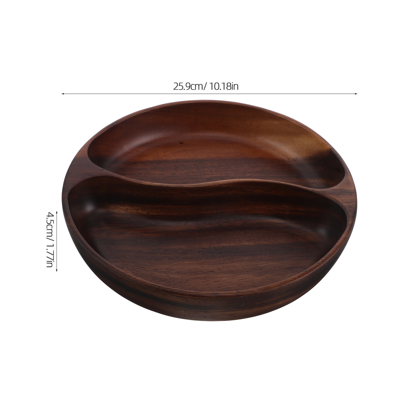 Divided Portion Plate Wooden S - đánh giá và giá Wooden Serving Tray