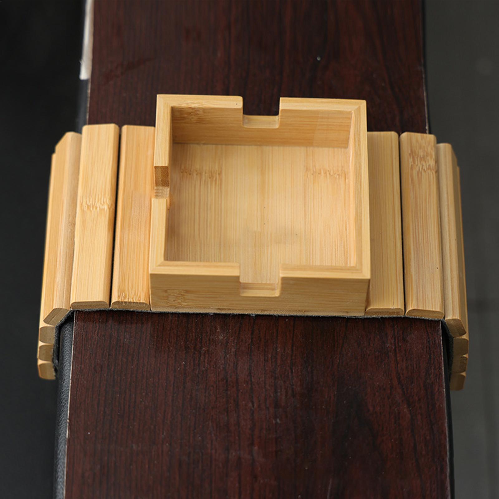 Couch Cup Holder Wood Sofa Arm - đánh giá và giá Wooden Serving Tray