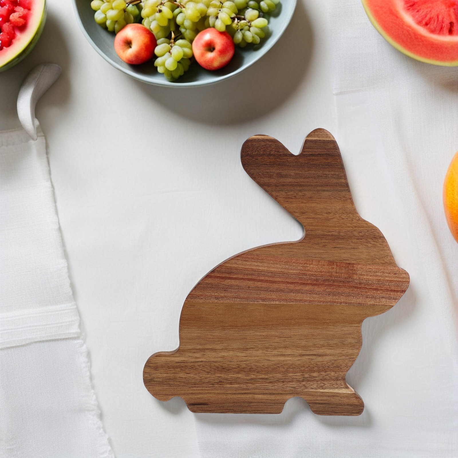 Bunny Shaped Wood Serving Plat - đánh giá và giá Wooden Serving Tray