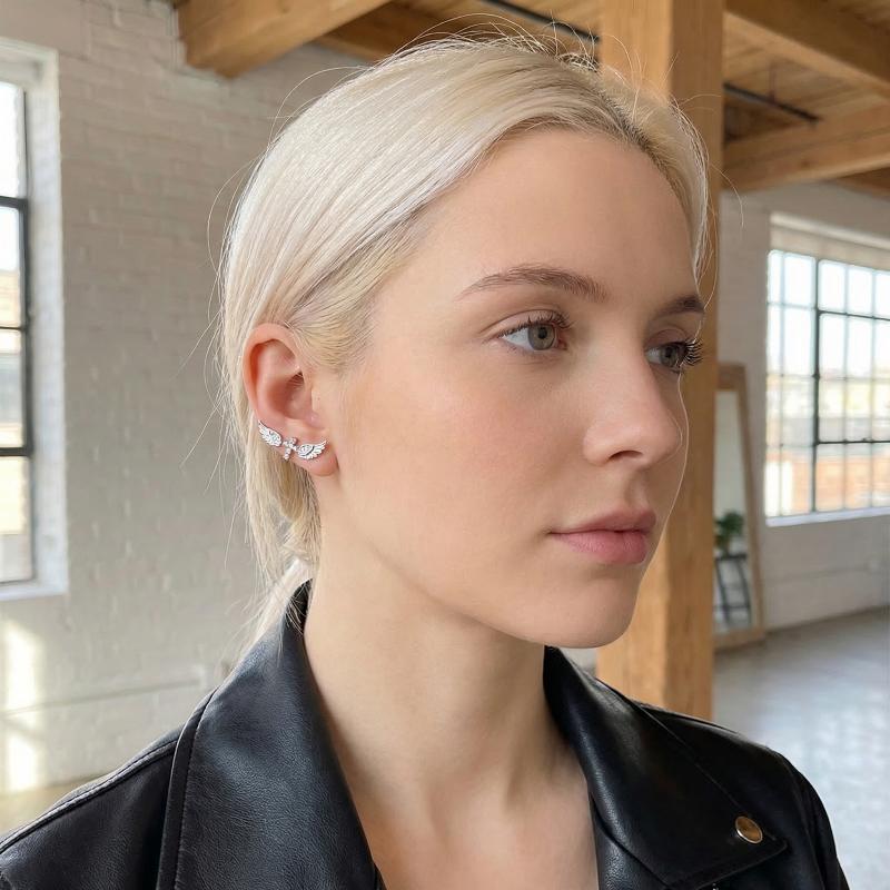Angel Wings Cross Earrings Lux - đánh giá và giá Luxury Lifestyle Gifts