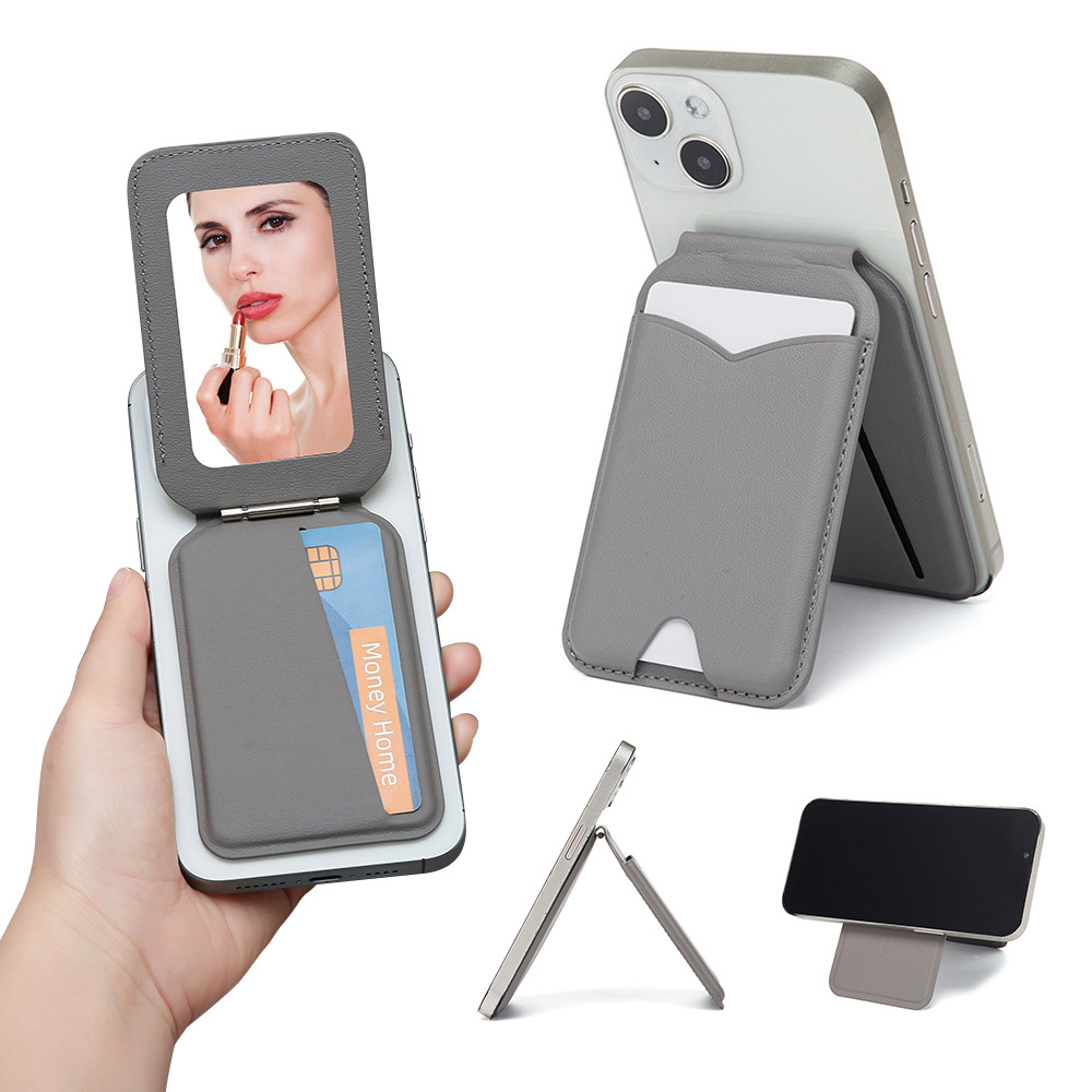 Magnetic MagSafe Wallet Stand  - đánh giá và giá Leather Card Wallet