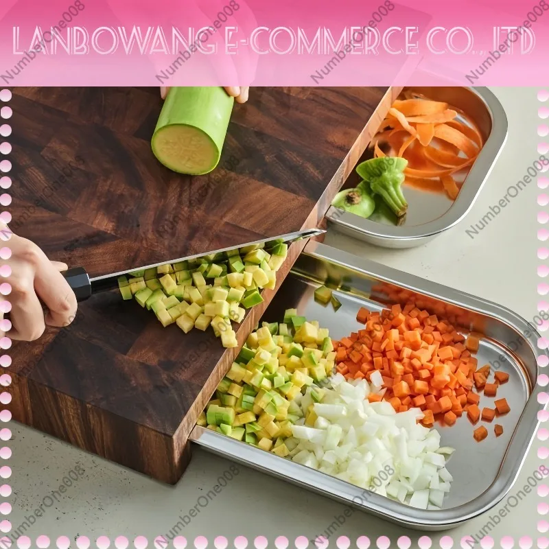 Walnut Cutting Board with Stai - đánh giá và giá Wooden Serving Tray